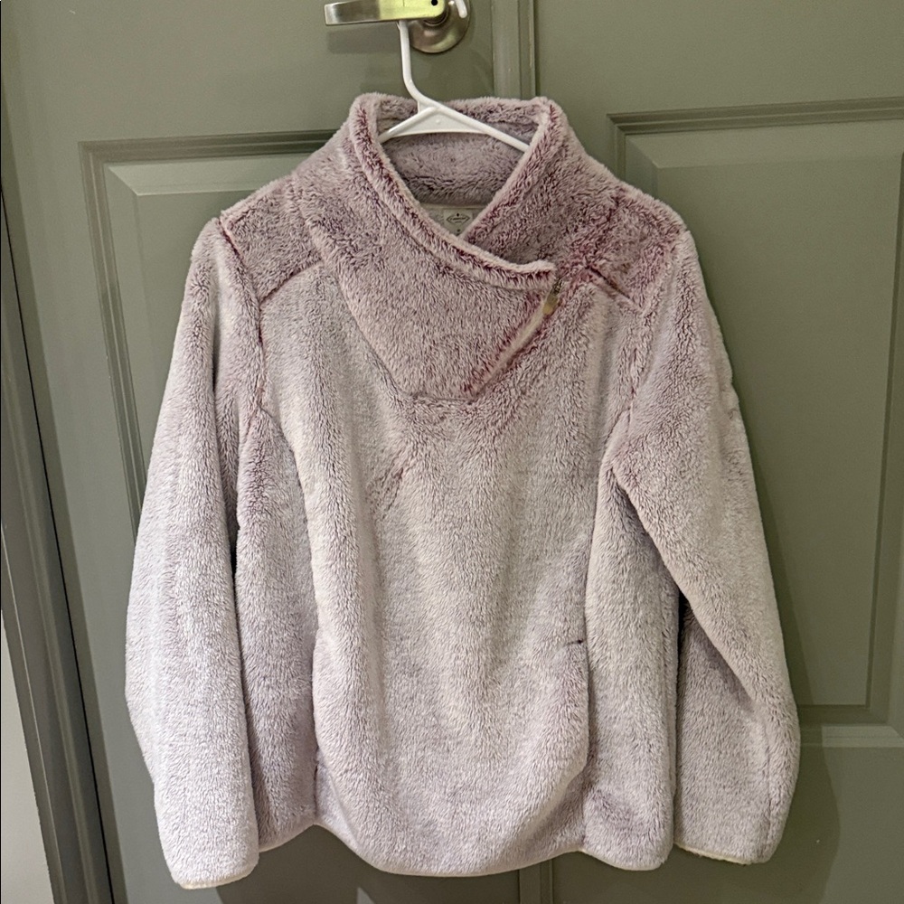 St. John's Bay Faux Fur Cowl Neck Sweater
